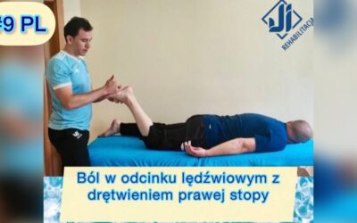 Ból w odcinku lędźwiowym z drętwieniem prawej stopy